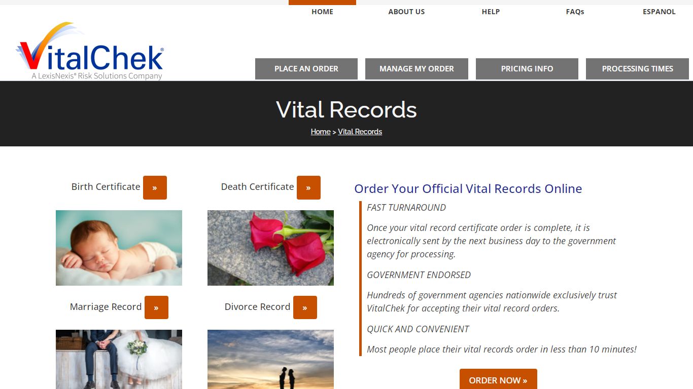 Vital Records | Order Vital Certificates Online - VitalChek